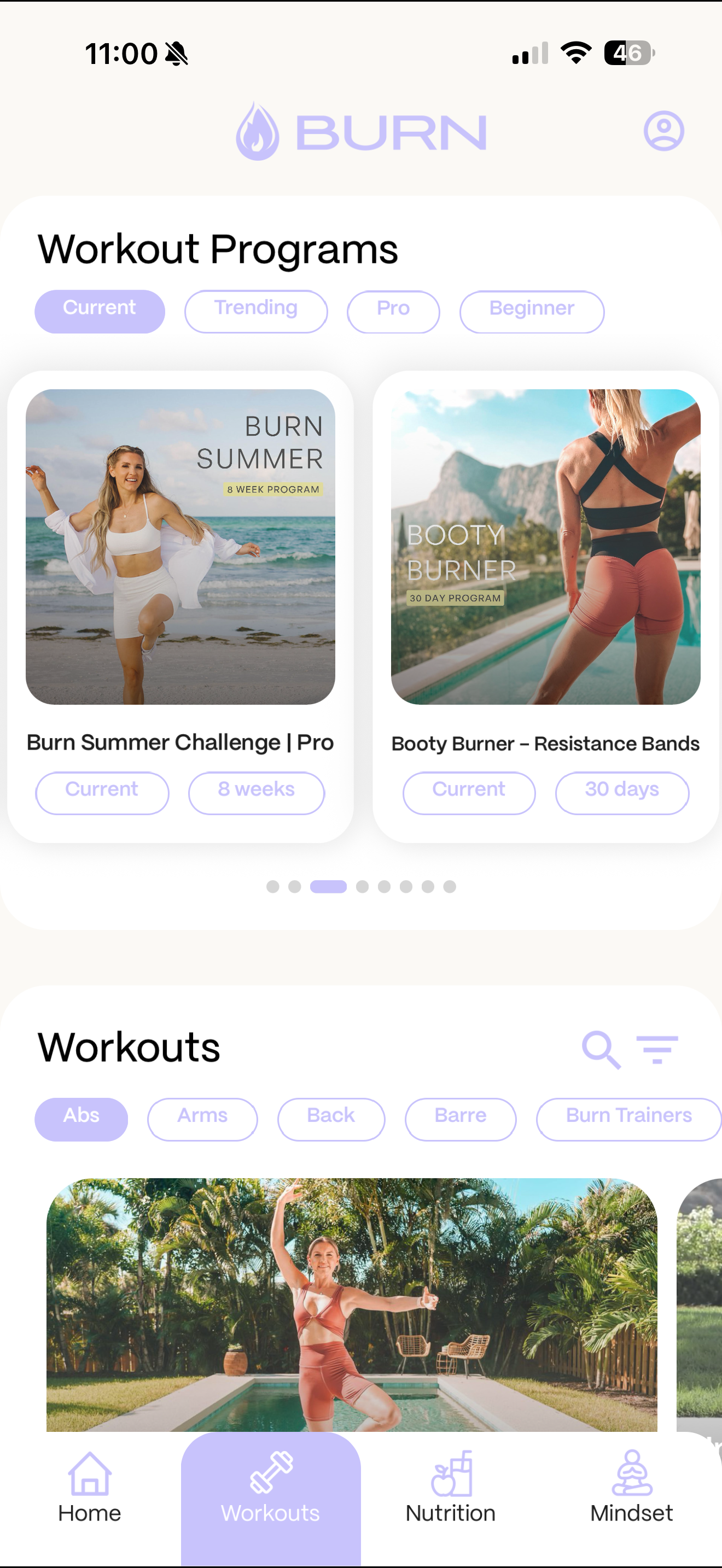 BURN app โ Structured program preview 1