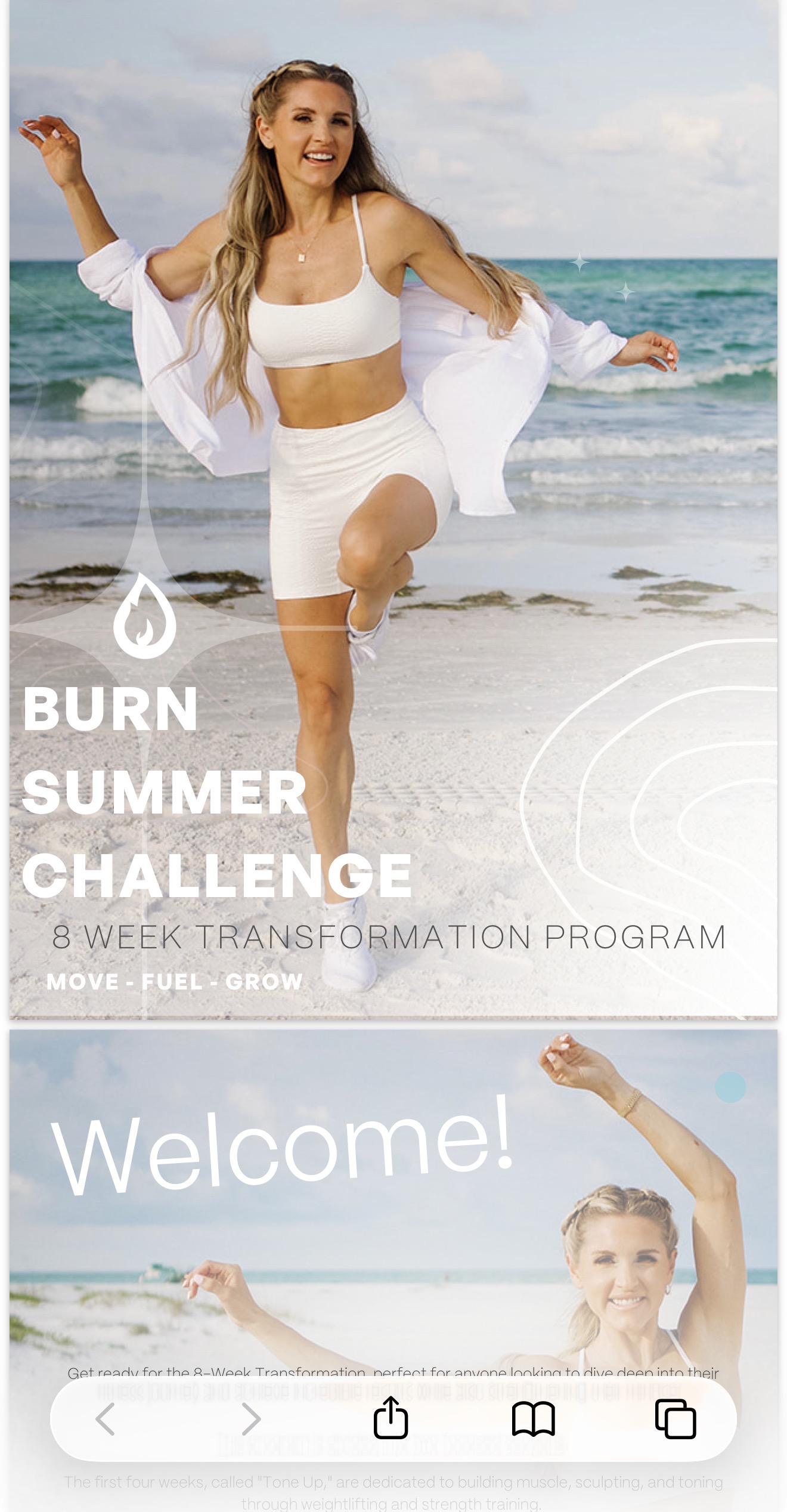 BURN app โ Structured program preview 3